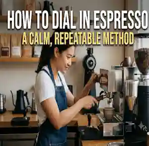 How to dial in espresso: a calm, repeatable method